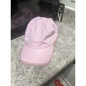 Pony Flo Pink Hat Feather Lightweight Workout GUC! Adjustable Strap Athletic